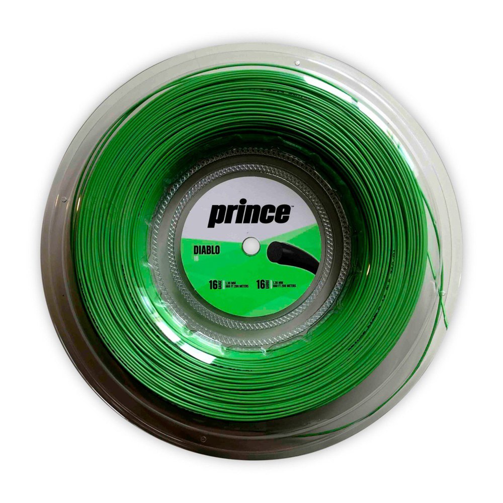 Prince Diablo 200 M Tennis Reel String Vert 1.30 mm