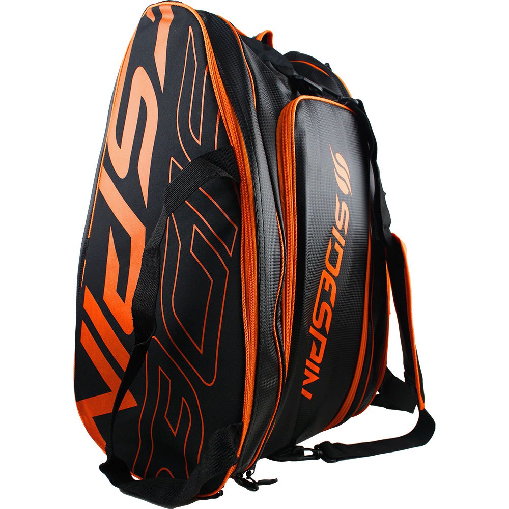 Sidespin Energy Padel Racket Bag 2022 Double Orange,Noir