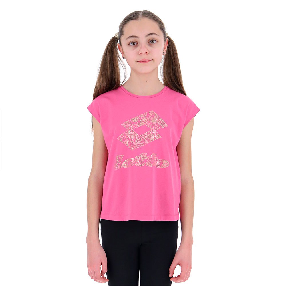 Lotto Smart G Iii Js Sleeveless T-shirt Rose XL Garçon
