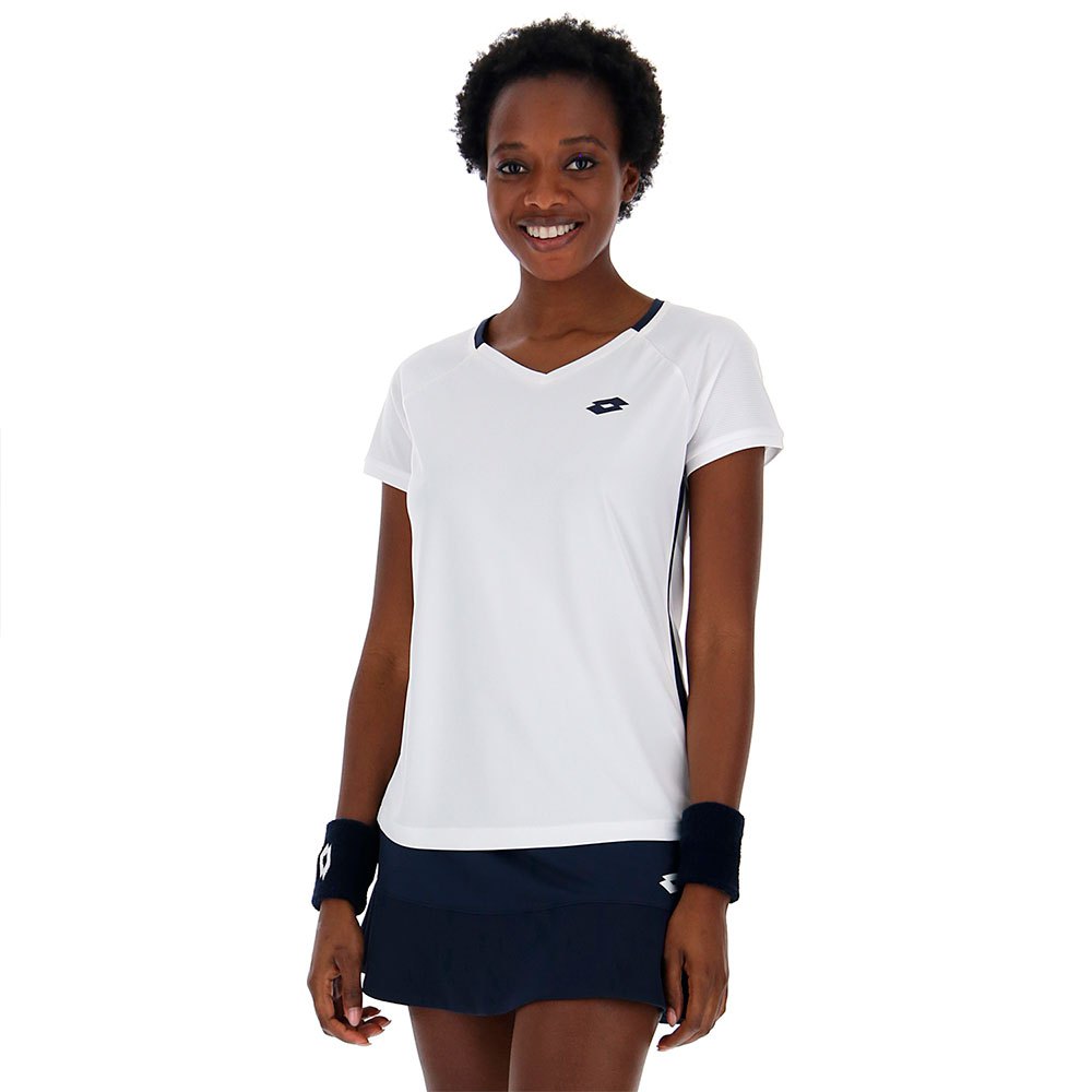 Lotto Squadra Ii Pl Short Sleeve T-shirt Blanc M Femme