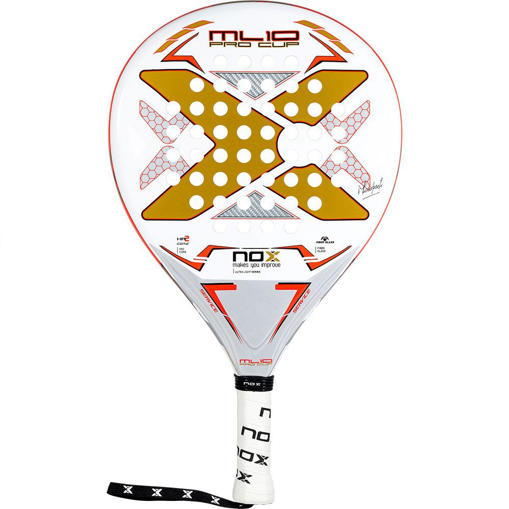 Nox Ml10 Pro Cup Ultralight Padel Racket Blanc 300-325 gr