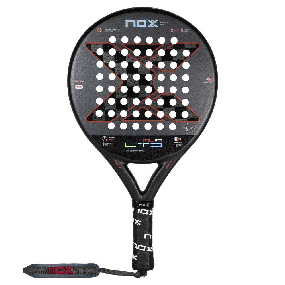 Nox Pack Ml10 Limited Edition 23 Padel Racket Argenté 360-375 gr