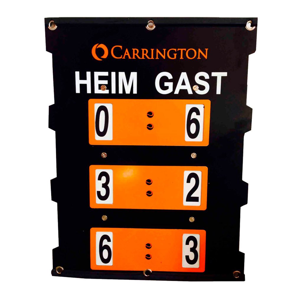 Carrington Deutsch Tennis Court Scoreboard Orange 60x46 cm