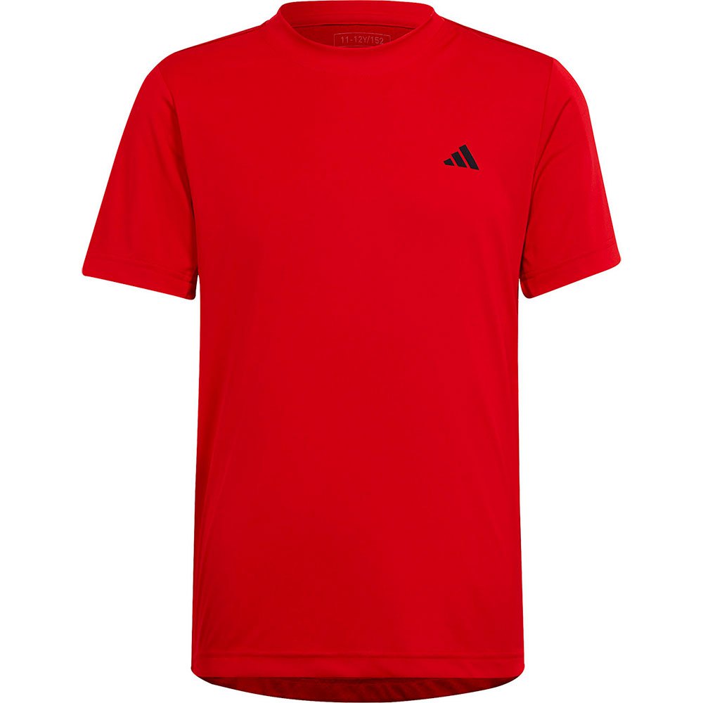 Adidas Club Short Sleeve T-shirt Rouge 11-12 Years Garçon