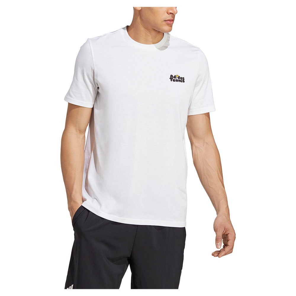 Adidas Tns Short Sleeve T-shirt Blanc L Homme