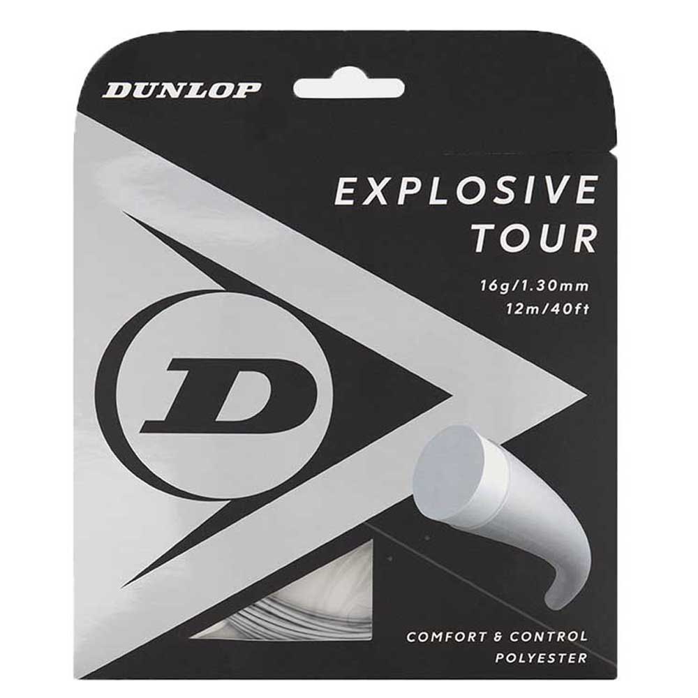 Dunlop Explosive Tour 18g Sl Tennis Single String 12 M Argenté 1.20 mm