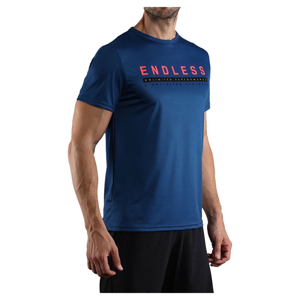 Endless Ace Unlimited Short Sleeve T-shirt Bleu S Homme
