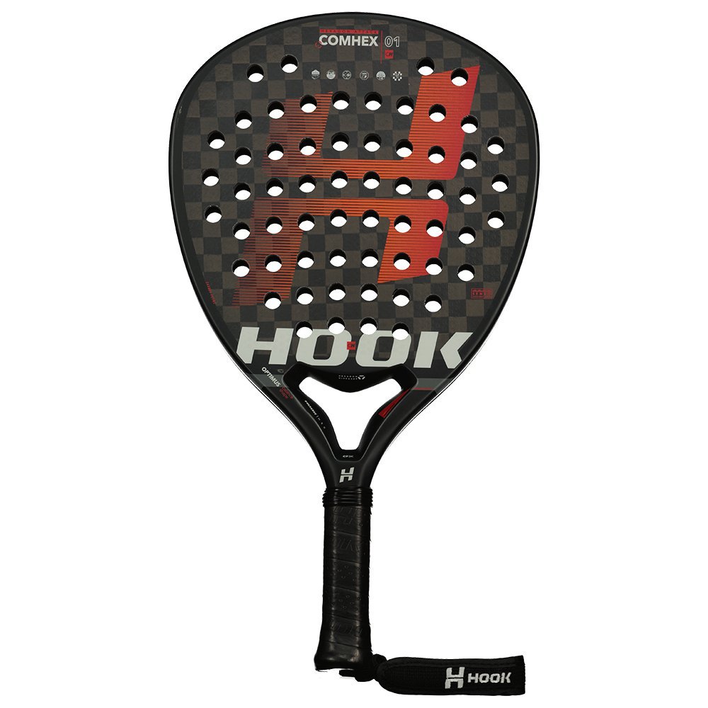 Hook Padel Comhex Control 12k Padel Racket Argenté 360-370 gr