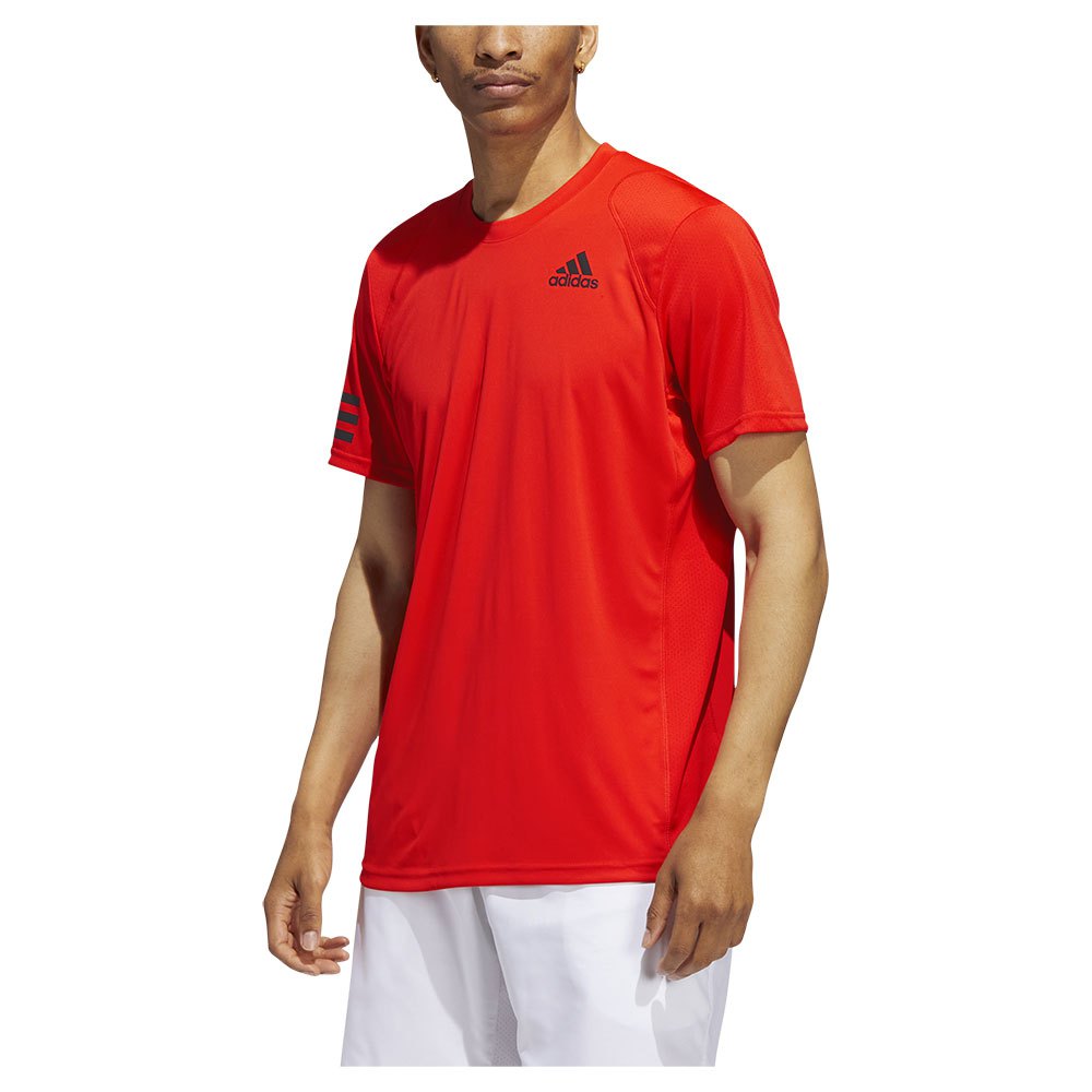 Adidas Club 3 Stripe Short Sleeve T-shirt XL Homme