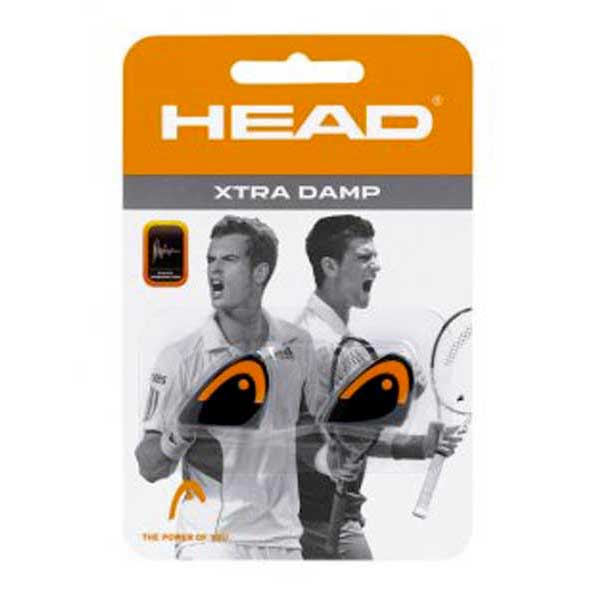 Head Racket Amortisseurs Tennis Xtra 2 Unités One Size Black / Orange