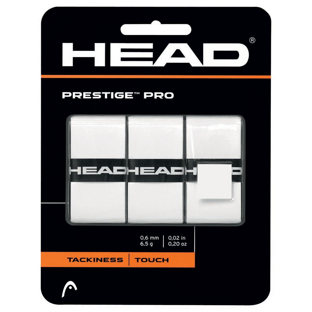 Head Racket Surgrip Tennis Prestige Pro 3 Unités One Size White