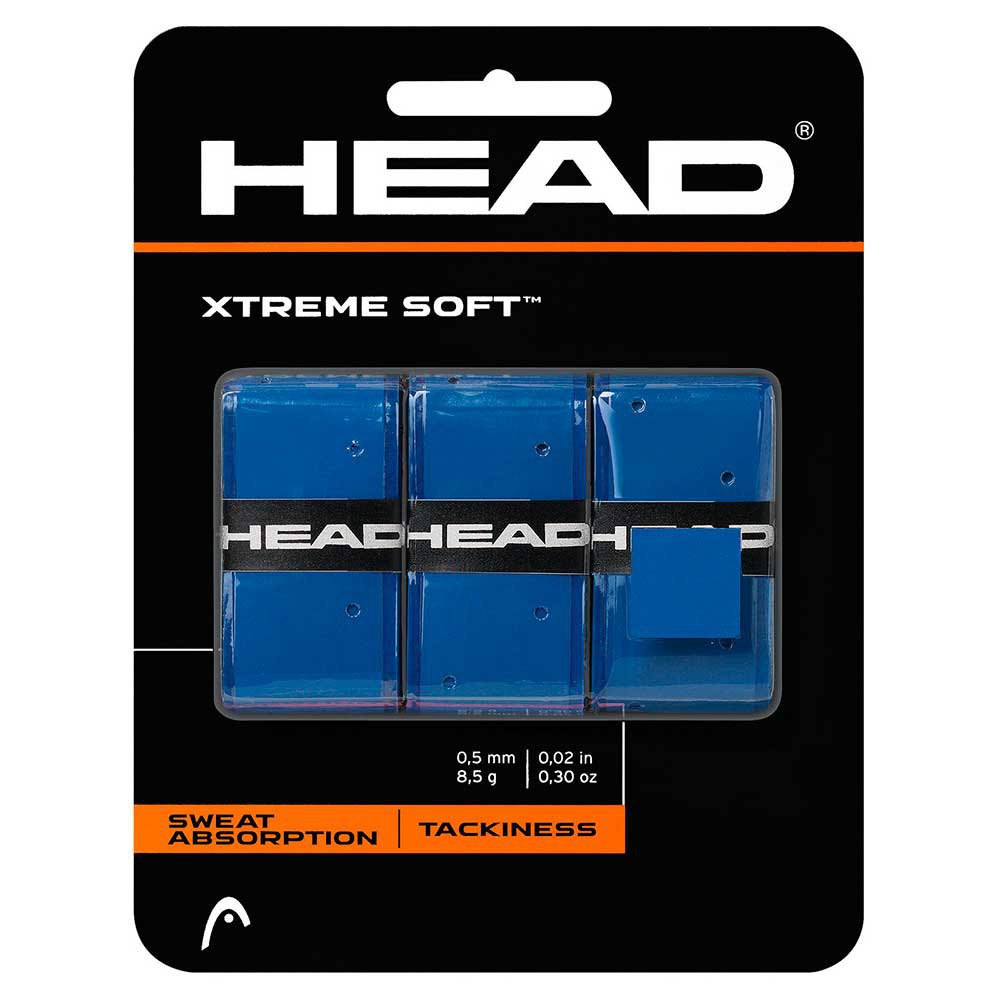 Head Racket Surgrip Tennis/padel/squash Xtreme Soft 3 Unités One Size Blue