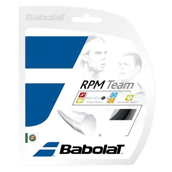 Babolat Corde Simple De Tennis Rpm Team 12 M 1.25 mm Black