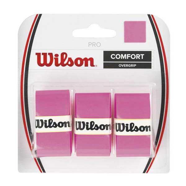 Wilson Surgrip Tennis Pro 3 Unités One Size Rosa Fluor