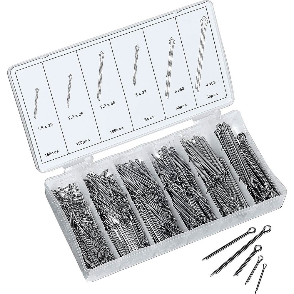Outils Cotter Pin Assortement 555 Pieces