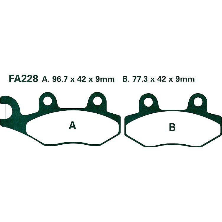 Freins et accessoires Brake Pad Fa 228