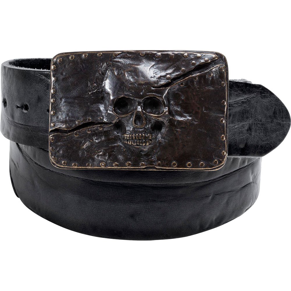 Ceintures Leather With Skull Buckle 1.0