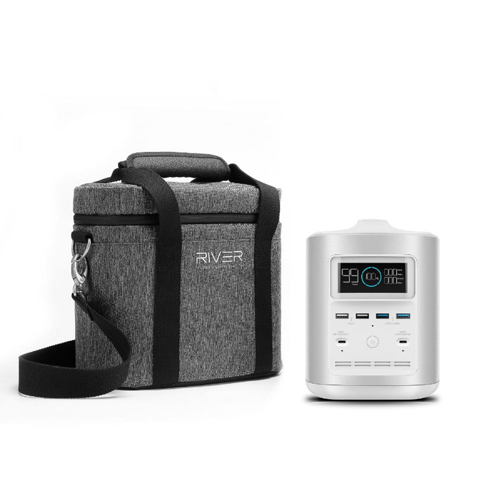 Batteries et chargeurs River 370 Portable Power Station And Protective Case