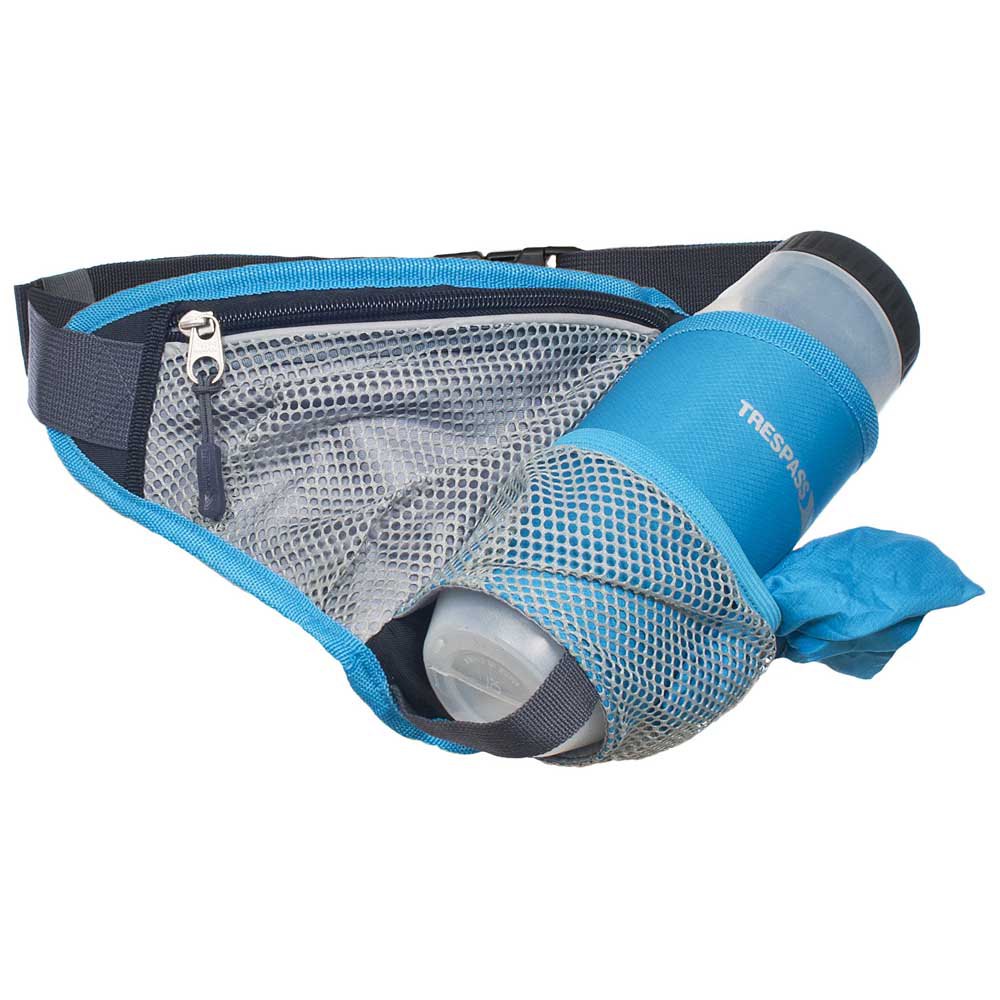 Trespass Wadi Bumbag With Bottle & Towel One Size Aegean Blue