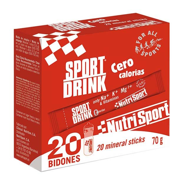 Nutrisport Sport Zero Calories 20 Units Lemon One Size