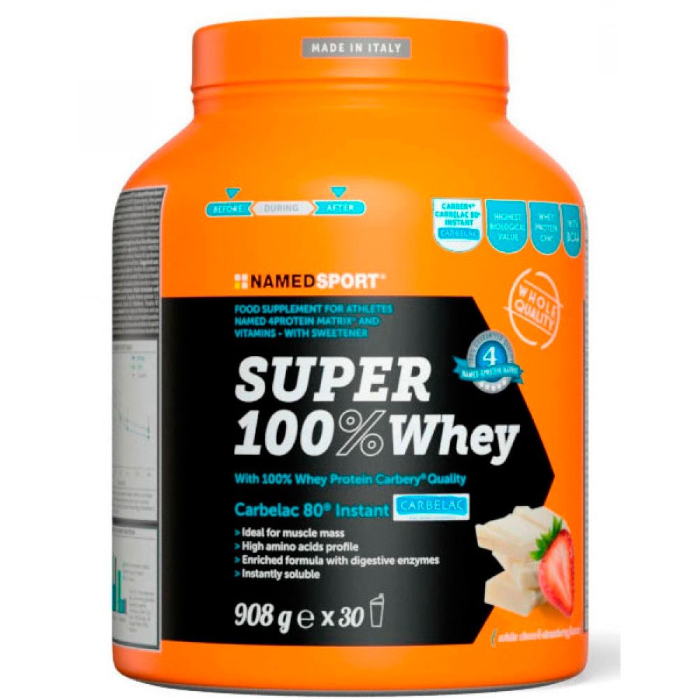 Named Sport Super 100% Whey 908gr White Chocolate&strawberry One Size