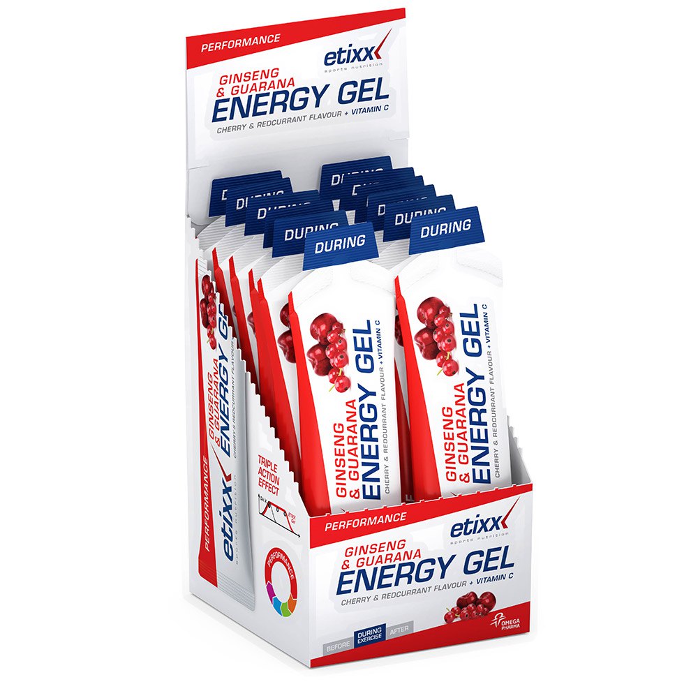 Etixx Ginseng&guarana Energy 12 Units Red Currant Cherry One Size