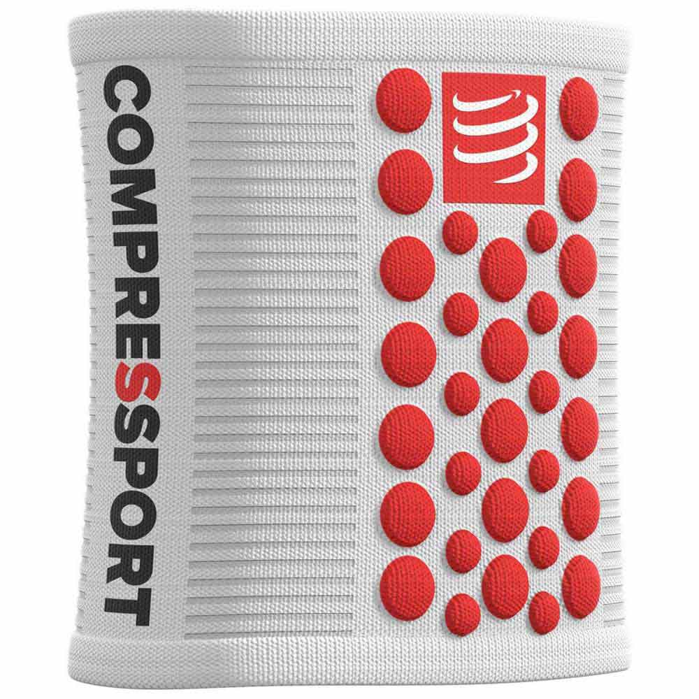 Compressport Sweatbands 3d Dots One Size White / Red