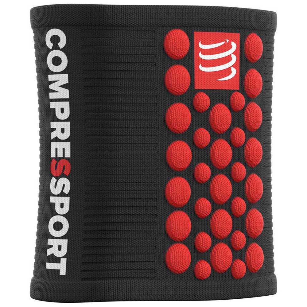 Compressport Sweatbands 3d Dots One Size Black / Red
