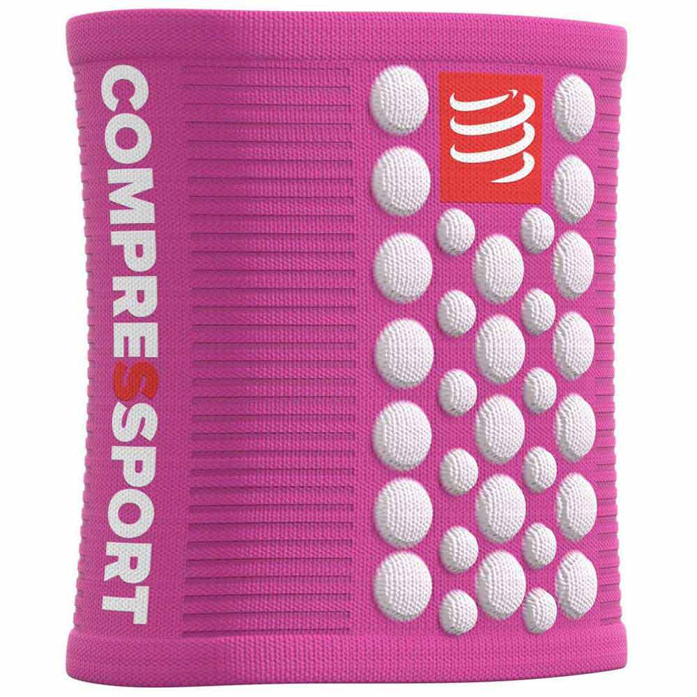 Compressport Sweatbands 3d Dots One Size Pink / White