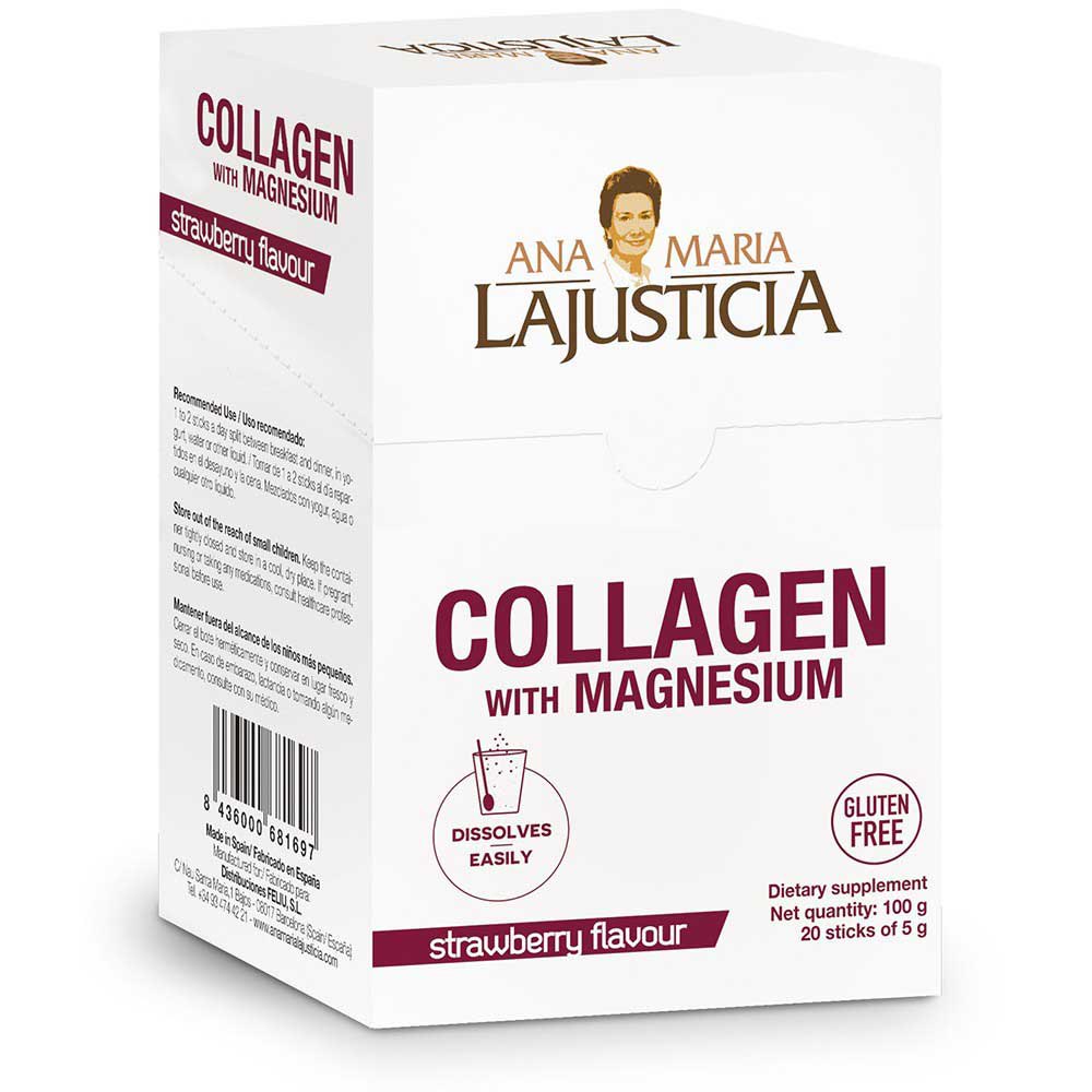 Ana Maria Lajusticia Collagen With Magnesium 20 Units Strawberry One Size