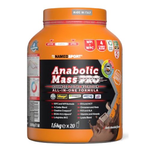 Named Sport Anabolic Mass Pro 1.6kg Dark Chocolate One Size