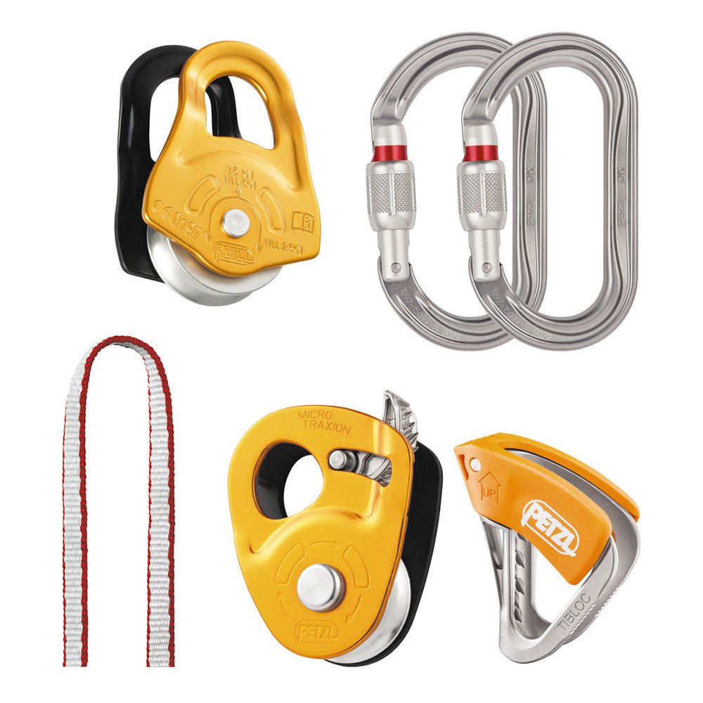 Petzl Crevasse Rescue Kit One Size Yellow / Grey / Black
