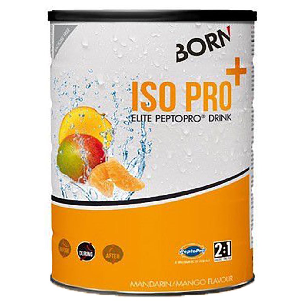 Born Isotonic Pro Carbohydrates And Proteins 400gr Tangerine&mango One Size White / Orange