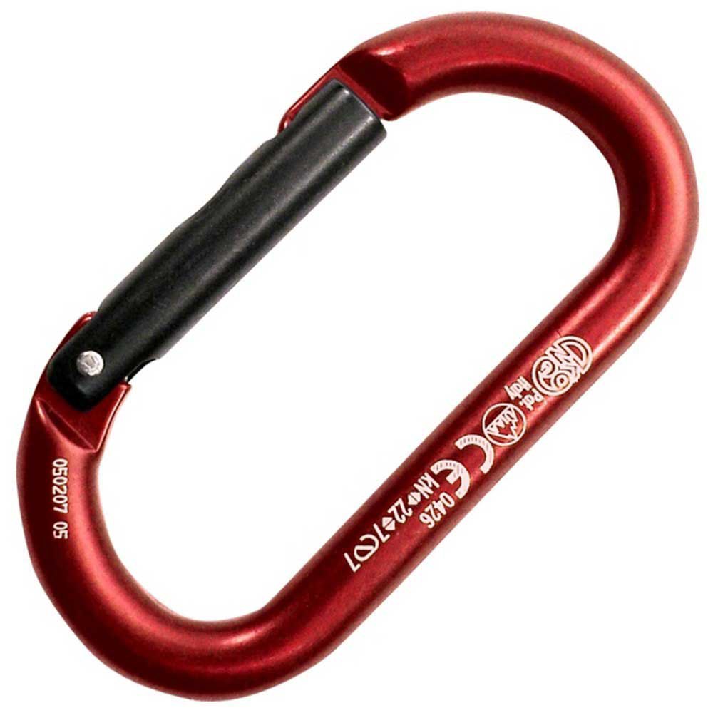 Kong Oval Alu Straight Gate One Size Red / Black