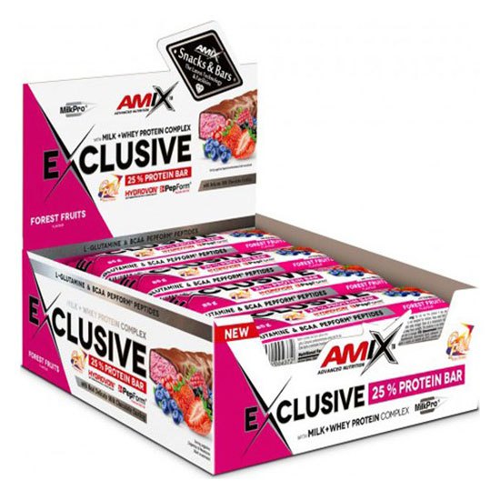 Amix Exclusive Protein 40gr 24 Units Forest Fruit One Size