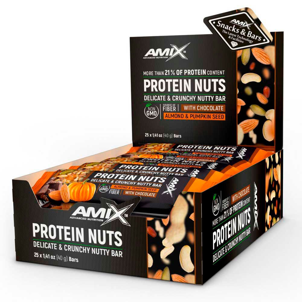 Amix Protein Nuts 40gr 25 Units Almond&pumpkin One Size