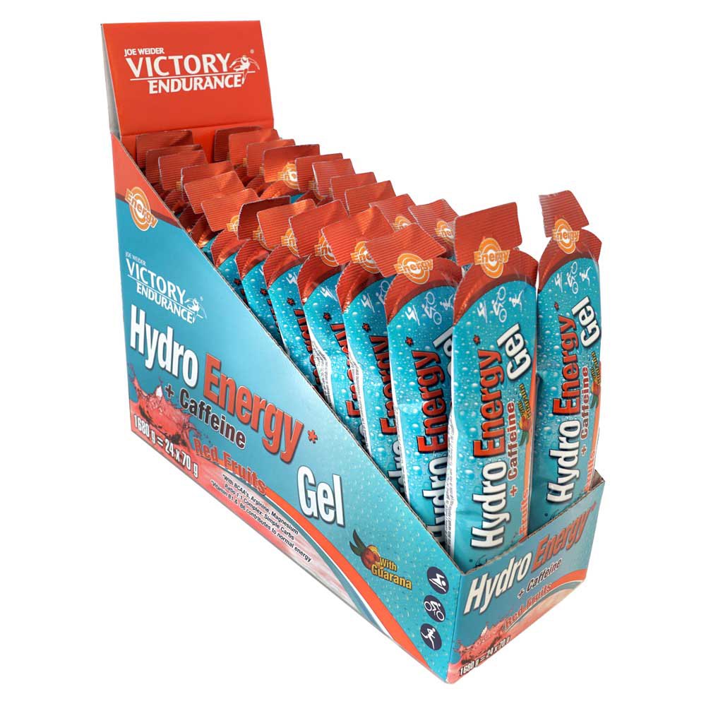 Victory Endurance Hydro Energy Caffeine 70gr 24 Units Red Fruits One Size Red Fruit