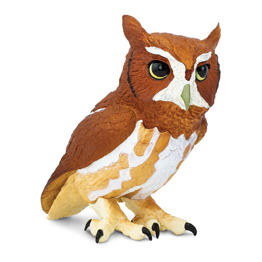 Safari Ltd Eastern Screech Owl From 3 Years Brown / Beige / White