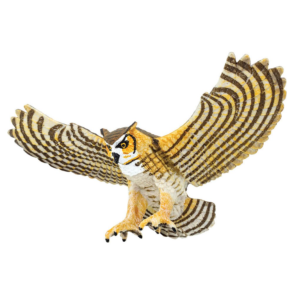 Safari Ltd Great Horned Owl From 3 Years Brown / Beige
