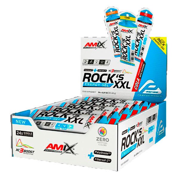 Amix Rock´s Xxl With Caffeine 65gr 24 Units Cola One Size