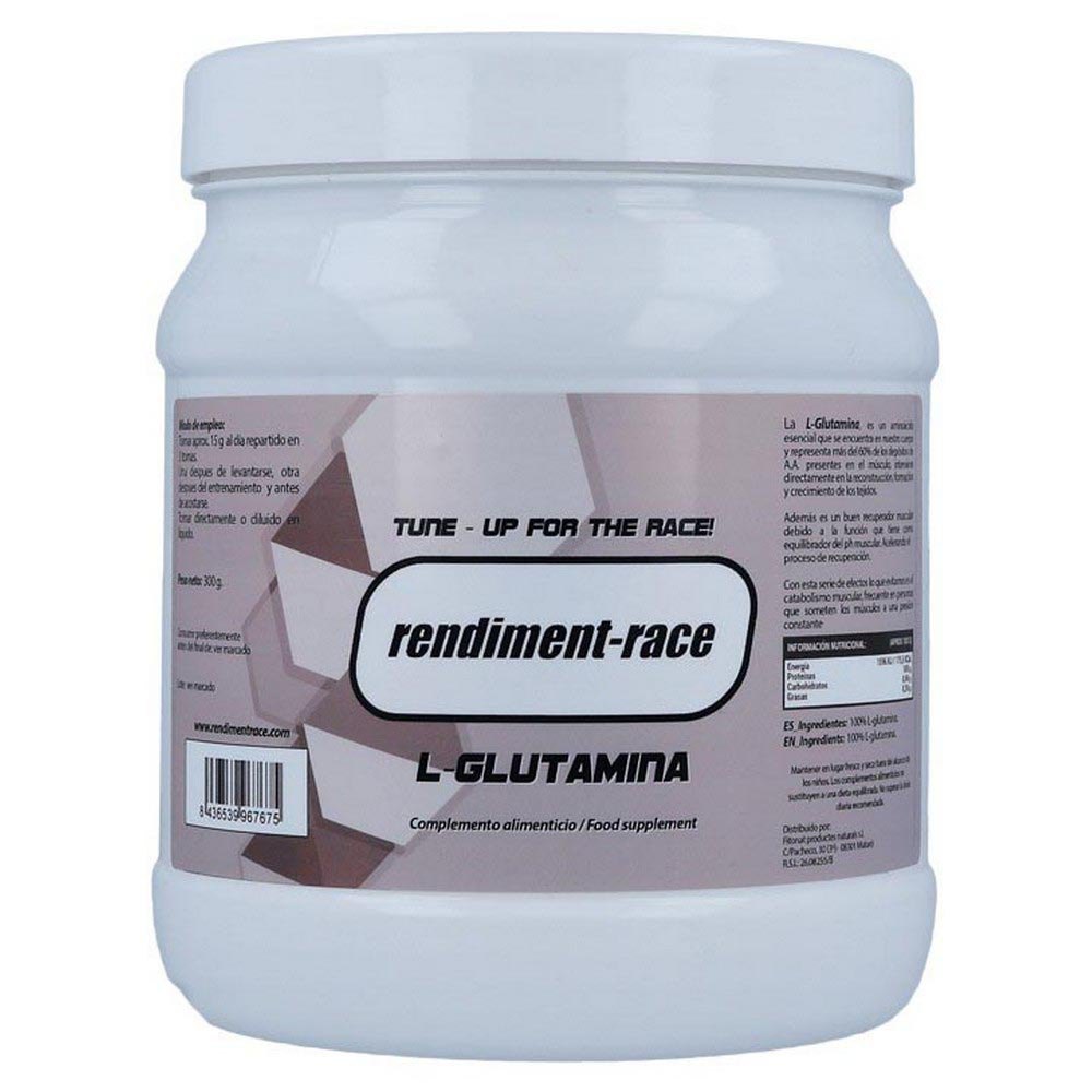 Rendiment Race L-glutamine 300gr Without Flavour One Size