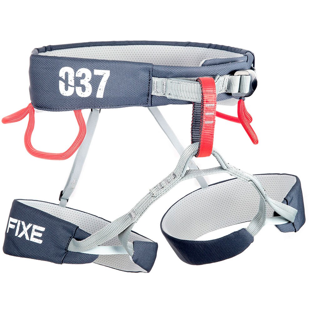 Fixe Climbing Gear Harness 037 S Light Grey / Dark Grey / Red