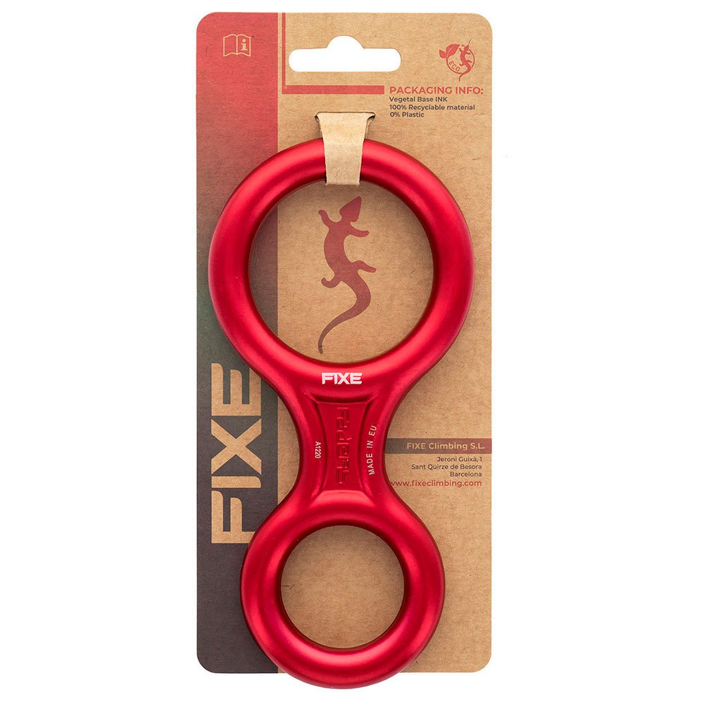Fixe Climbing Gear Classic Descender One Size Red