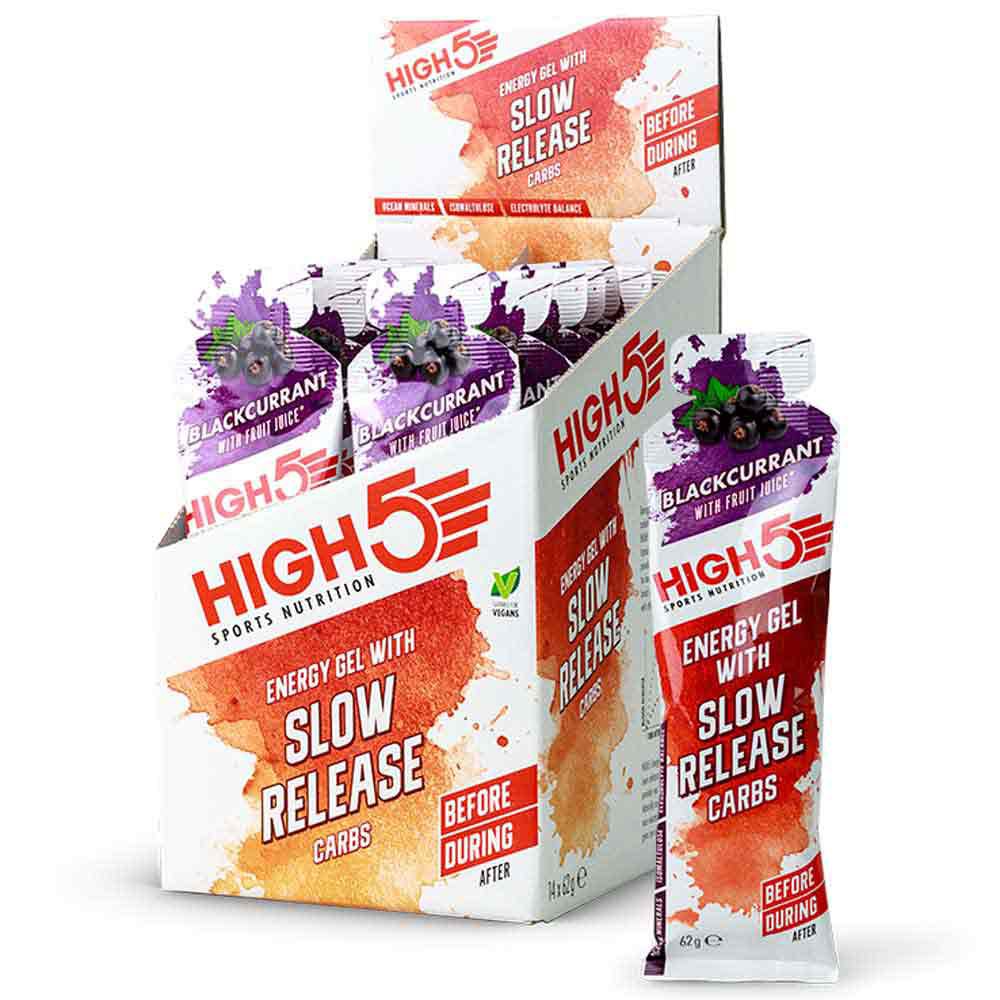 High5 Slow Release Carbs 62gr 14 Units Black Currant One Size