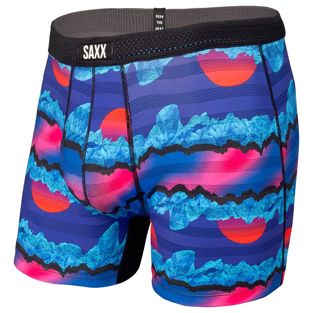 Saxx Underwear Hot Fly M Blue Iceberg Stripe