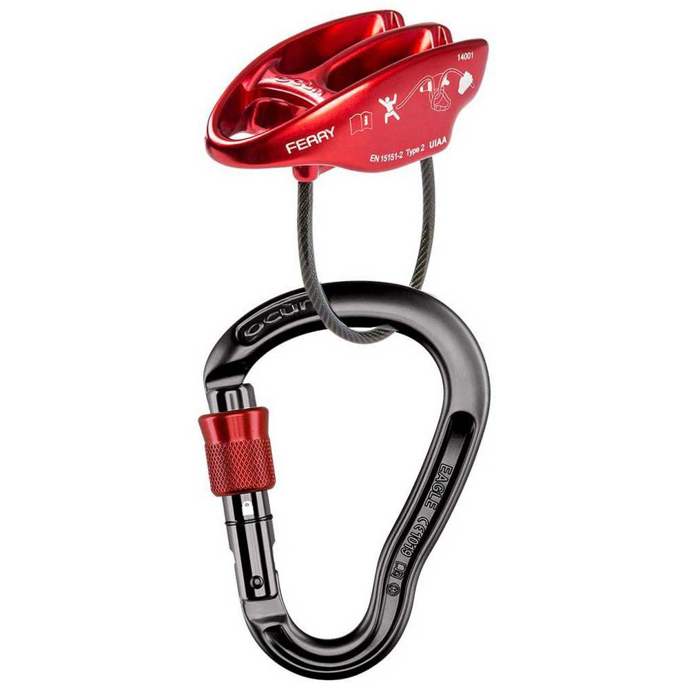 Ocun Belay Set Eagle Screw/ferry One Size Red