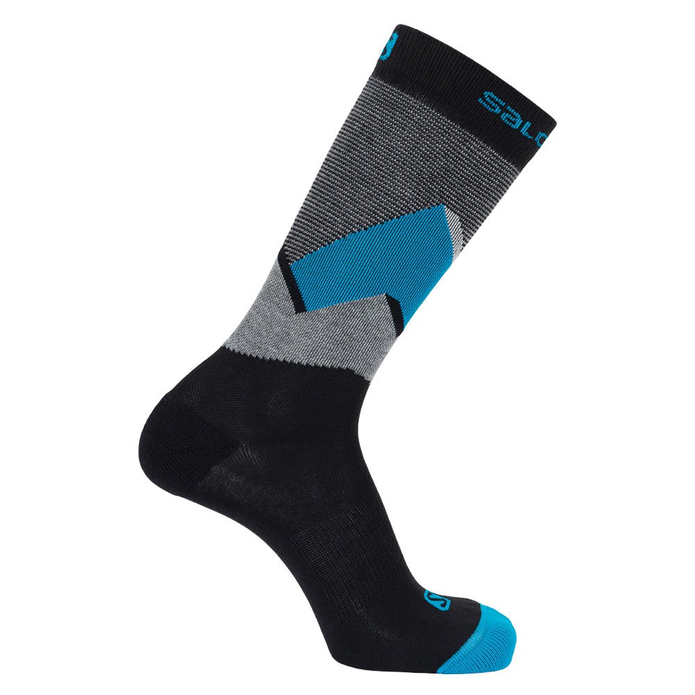 Salomon Socks Outline Prism 2 Pack EU 36-38 Dark Grey / Hawaian Ocean