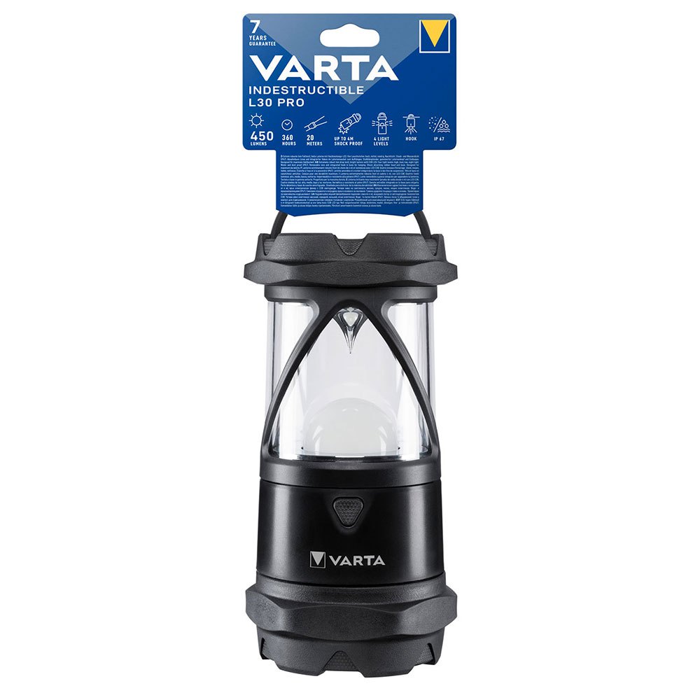 Varta Indestructible L30 Pro Extreme Durable Camping Light One Size Black
