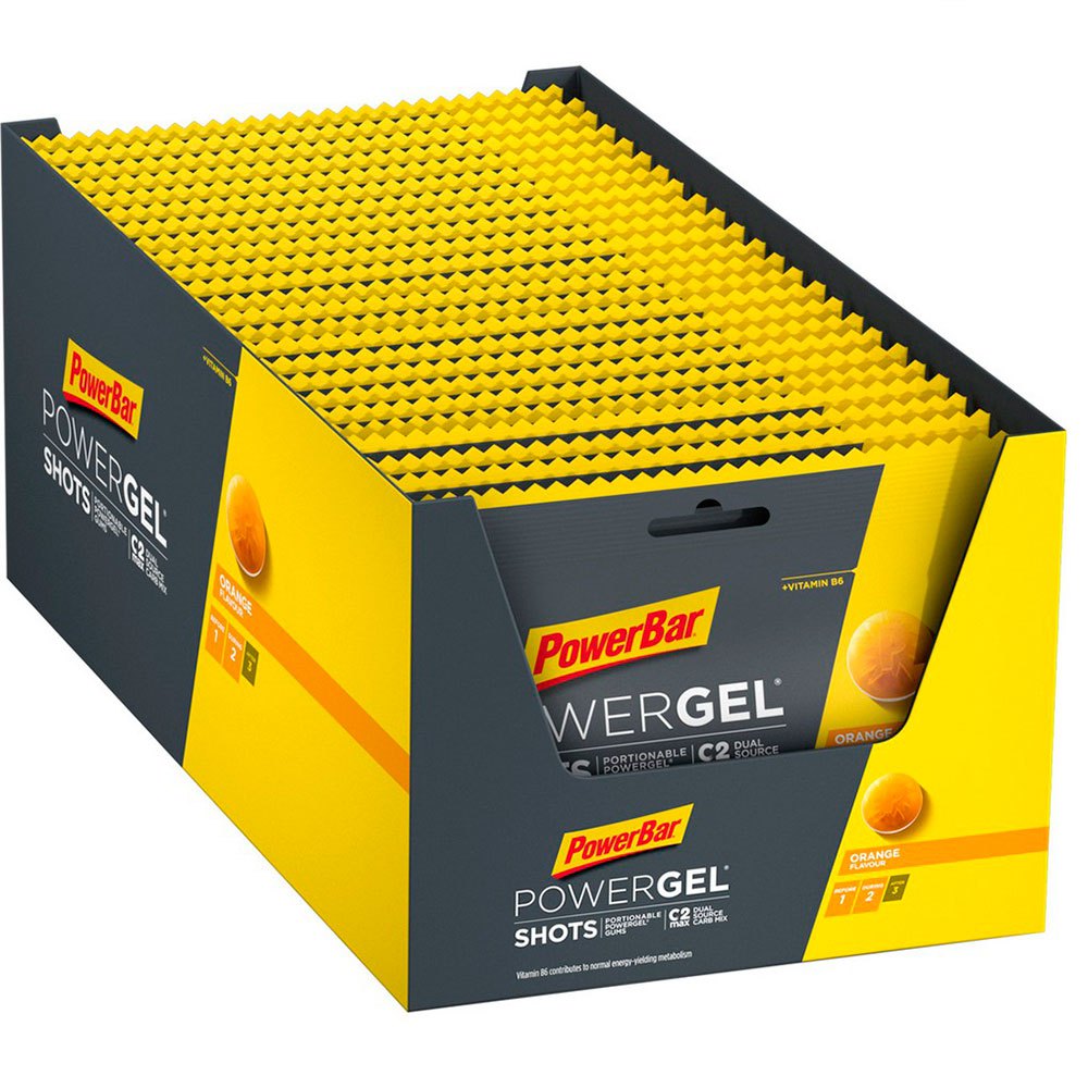 Powerbar Powergel Shot 60gr 24 Units Orange One Size Black / Yellow