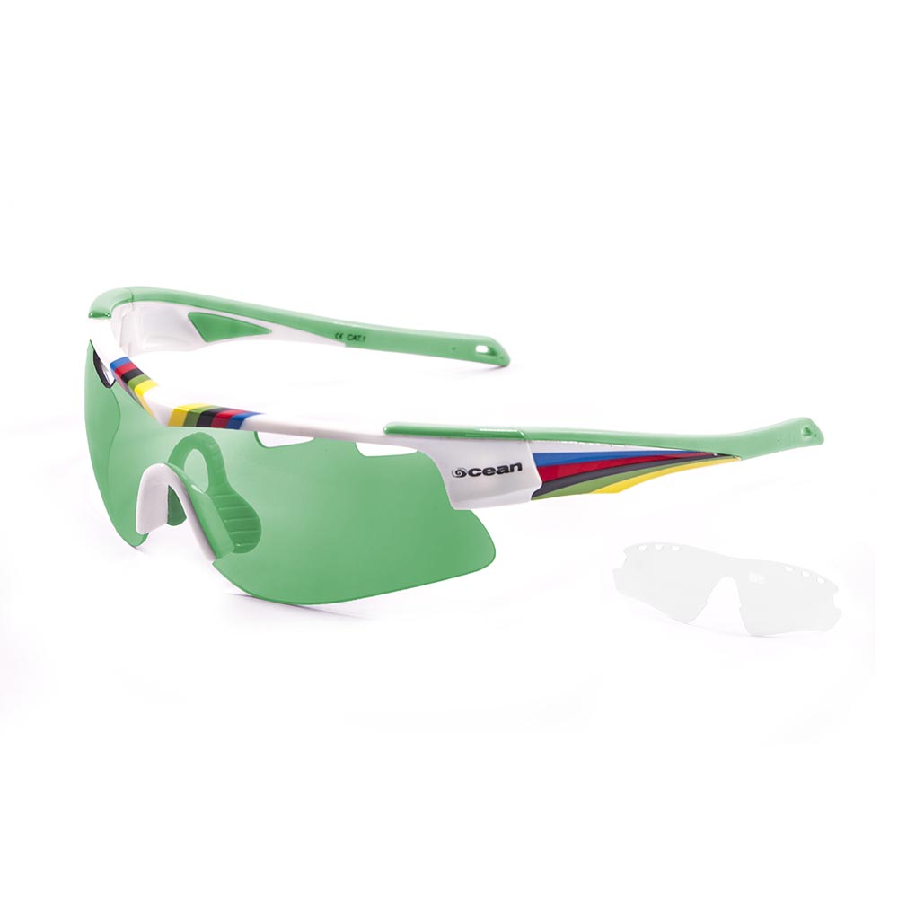 Ocean Sunglasses Alpine One Size White / Green